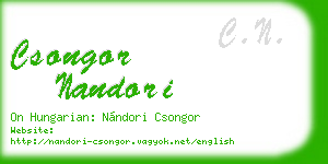 csongor nandori business card