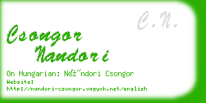 csongor nandori business card